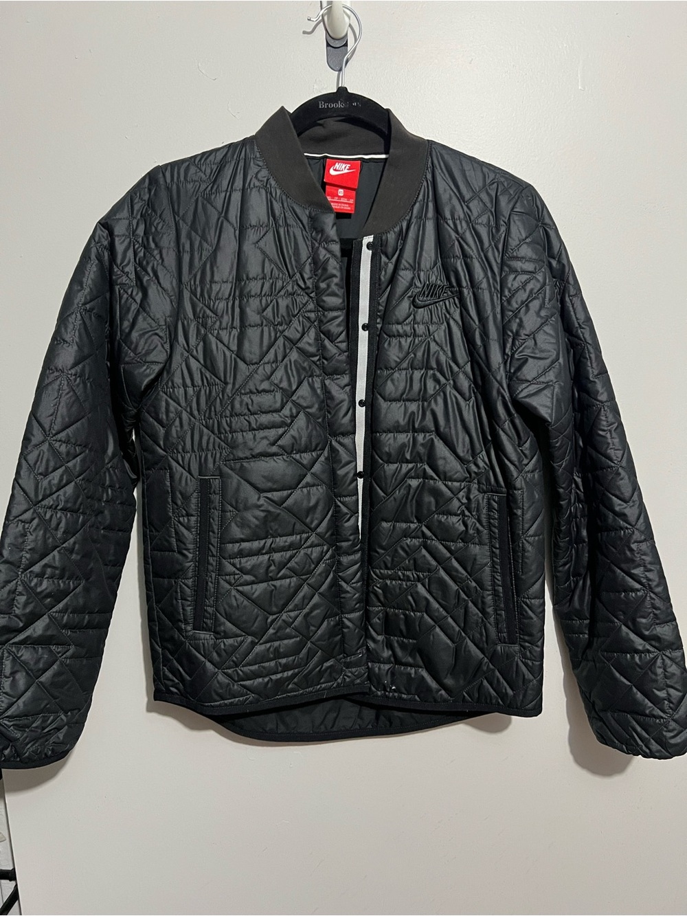 Nike Black Quilted Puffer Jacket for Women